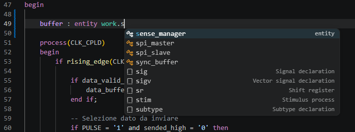 VHDL Entity Navigation